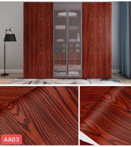 BHW Wallpaper Thicken High Quality Wood Grain PVC waterproof Self Adhesive Wall Paper Wall Sticker Fabric Safety Home Decor Wall covering For Living Rome For Floor AA01