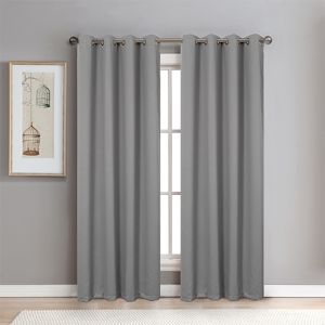 99% Blackout Curtain With Rings For Living Room Bedroom Window draperies Curtains makapal at mahaba