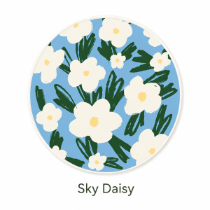 Nordic Diatomite Coaster Absorbent Coffee Cup Mat Floral Table Protection