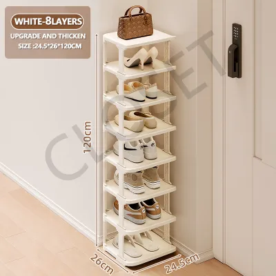 [CLOSET MALL]10 Layers Shoe Rack Organizer Storage Rack For Dormitory Stackable Shoes Storage Space Saving