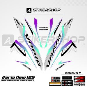 STIKER STRPING NEW VARIO 125 - CBS 155 2022 - 2023 GRAFIS VARIASI 015
