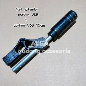shift knop perseneling mobil variasi universal EXTENDER + TUAS MUGEN CARBON VOB 10CM