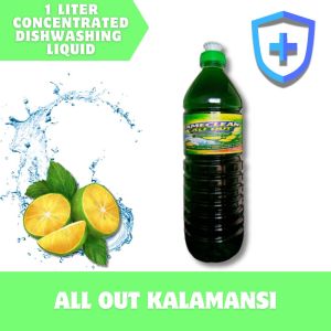 AMECLEAN ALL OUT Concentrated Dishwashing Liquid 1 Liter Kalamansi