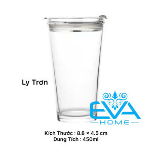 Ly Thuỷ Tinh Chia Vạch Hoạ Tiết Hoạt Hình Có Nắp Đậy Kín Hơi 400 Ml Tặng Kèm Ống Hút Thuỷ Tinh An Toàn M2682