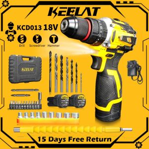 KEELAT KCD013 Cordless Drill Set Brushless Drill Impact Drill Bigger Heavier Stronger and More Professional Power Tool
