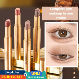 ✅️100% Original✅️ 【Eyeshadow Stick】 Matte Shimmer Gradient Three-Tone Long-Lasting Makeup Easy To Use Portable Eye Shadow Pencil For Daily Glam Look