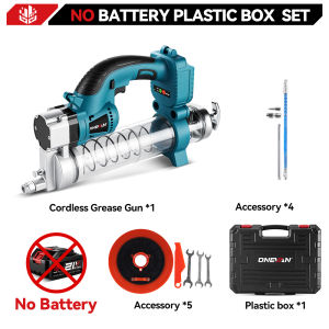 🔥3 Days Delivery🔥10000PSL 689Bar Brushless Electric Car Grease Machine Cordless High Pressure Car Lubricating Oil Tool Car Maintenance Power Tool