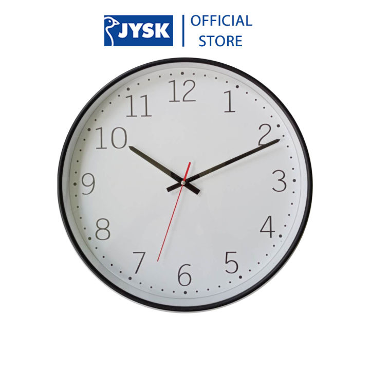 Đồng hồ treo tường kim trôi | JYSK Tobias | nhựa màu đen | DK40x5cm ...
