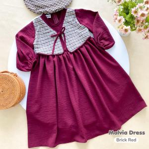 Ivaniar | Malvia Dress & Liana Oneset | Baju Setelan Couple Ibu dan Anak Perempuan 1-12 tahun