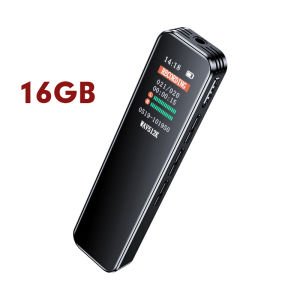 เครื่องอัดเสียง เครื่องบันทึกเสียง WAV/MP3 16/32/64GB การบันทึกเสียงไร้สูญเสีย 1536K ไร้เสียงรบกวน ลดเสียงรบกวน Voice Recorder