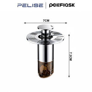 Pelise Floor Drain Bouncing Core Water Pipe Anti-Odor Bathroom Universal Floor Drain Anti-clogging