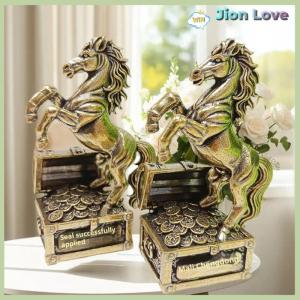 Jion Love 1pcs Zodiac ngựa Tượng trang trí quà tặng Brass Ngựa phong thủy bức tượng nhỏ thủ công văn phòng trang trí nội thất phụ kiện