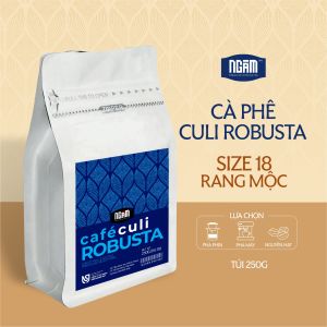 Cà Phê Culi Robusta 500g – Size 18 – Rang Mộc Xay Sẵn – Pha Phin Pha Máy và Nguyên Hạt - Đậm Vị Cà Phê Việt Hương Thơm Tự Nhiên