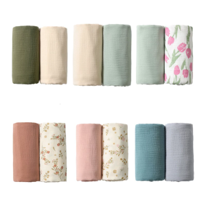 2 gạc Hữu Cơ khăn em bé vải tắm nhiều mục đích nhẹ nhàng cho vệ sinh trẻ sơ sinh