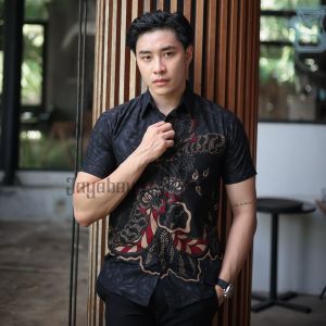Jayabaya Batik MAHADIKA Kemeja Katun Lengan Pendek