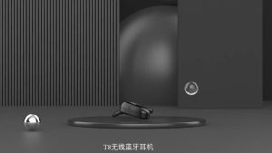 Cross-border Hot Selling M-T8 Wireless Bluetooth Earbuds Non-In-Ear New Model Digital Display High-Fidelity Sports Hanging Earphone Single Ear