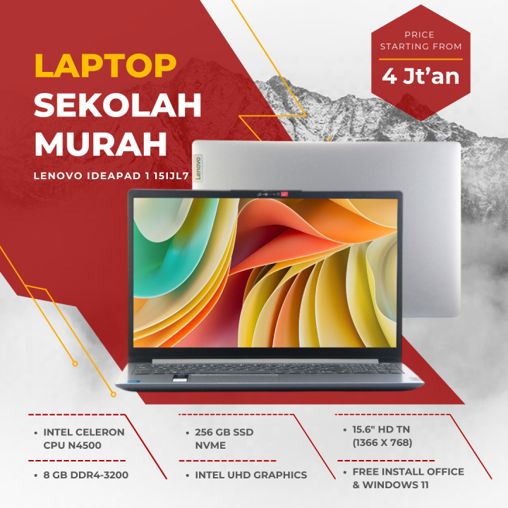 Laptop Lenovo IdeaPad Slim 15IJL7 N4500 RAM GB SSD 256