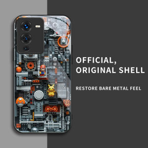 สำหรับ Vivo S15 Pro 5G & Vivo V25 Pro 5G เคสศัพท์ป้องกันการตก บล็อกอาคาร บุคลิกภาพทันสมัย