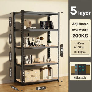 SOFTHOME Waterproof Metal Storage Shelves 6 Layers Adjustable Boltless Steel Rack for Grocer Use
