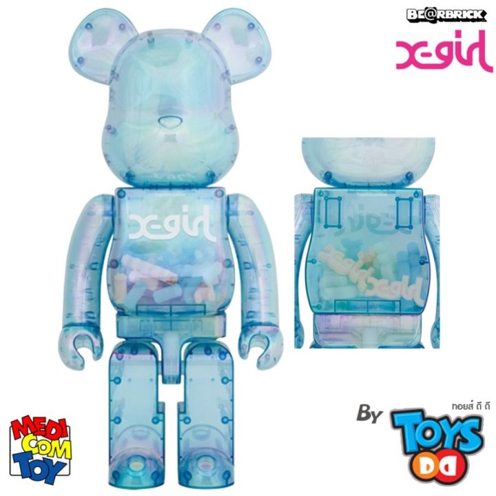 Bearbrick X-Girl Blue 2021 1000% | Lazada.co.th