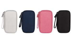 Double Layer Waterproof Travel Cable Organizer Pouch Portable Storage Bag for Charger Digital Gadget