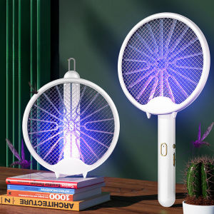 Mosquito Swatter Rechargeable Household Powerful Mosquito Killing Lamp Artifact Four-in-One Lithium Battery Electric Mosquito Racket Swatter