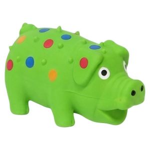 NOWNICE Interactive Pig Squeaky Dog Toy Rubber Soft Latex Spot Grunting Pig Toy Creativity Durable Dog Chew Toy For Small Medium Large Dog
