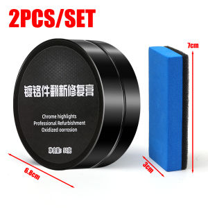 Universal Chrome Restoration Polish Metal Shine Renovation Compound for Car Door Handles Windows Trim Chrome-Plated Repair Paste