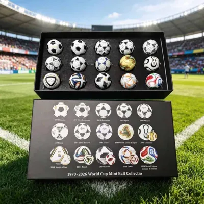 Historical FIFA world cup soccer ball Mini Ball Set 1970-2026 Collection