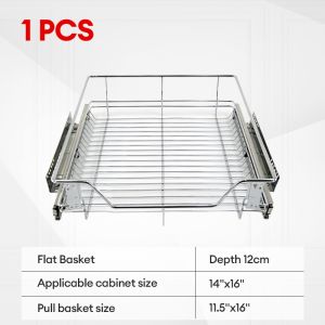 HYM Pull Out Dish Rack For Cabinet Stainless Kitchen Cabinet Organizer Storage Multi Functional Accessories Organizers