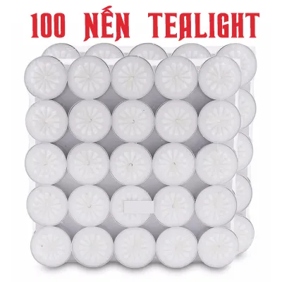 [HCM]Bộ 100 Nến tealight - nến bông mai - nến không khói - Diệp Linh