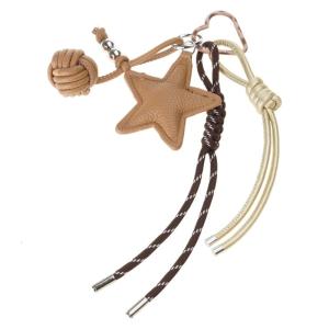 Elegant Leather Star Purse Charm Trendy Keychain Crafted To Enhances The Look Of Any Bag With Subtle Sophistication