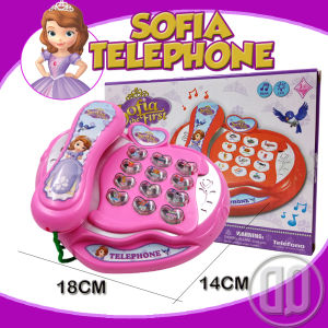 TELEPHONE Educational Learning Toy Multiple Character Sofia the first/Frozen/HK with Lights And Sounds Toys For Girls