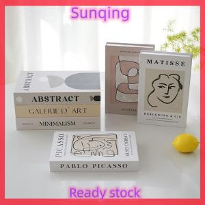 SQ Stationery [Flash Sale] Open Luxury Book Storage Box Home Decor Fashion Paris Decorative Books Interior Decoration Coffee Table Bedroom Ornaments