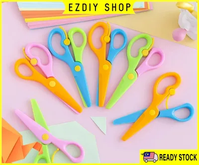 Kids Safety Plastic Scissors Preschool Training DIY Craft Paper Cut School Stationery Children Student Art Scissors