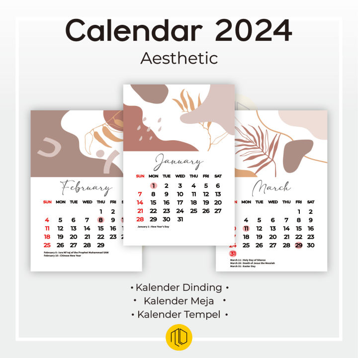 KALENDER MEJA EXECUTIVE 2024 / KALENDER MEJA MINI 2024 / MURAH