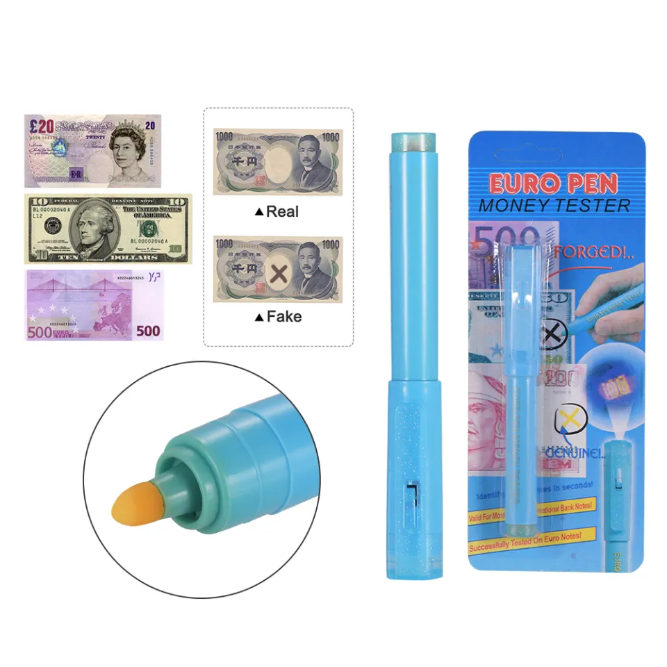 Pack Of 10 Banknote Checker Pen, Money Checker Pen, Counterfeit