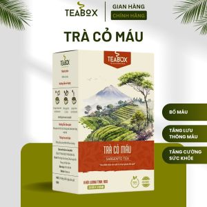 Trà Cỏ Máu Bổ Máu Tốt Cho Người Thiếu Máu Mệt Mỏi| Hộp 30 x 3g Túi Lọc Teabox
