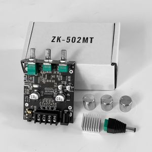 ZK-MT21 2.1 Channel Bluetooth 5.0 Subwoofer Amplifier Board 50WX2+100W Power Audio Stereo Board Bass  Bluetooth 5.0 Bass Amp