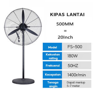 kipas angin dinding Kipas Angin Berdiri 20/30 inch kipas angin dinding Tiga penyesuaian gigi kipas angin Cocok untuk tempat besar di pabrik dan restoran Wall