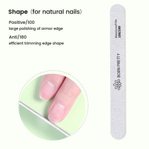 BORN PRETTY 1PC Nail File 100/180/240/320 Grit Sandpaper Disposable Cuticle Remover Buffers Nail Tool Set