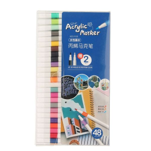 High-Quality Acrylic Marker Pens for Art & Craft - Assorted Colors Quick-Drying & Waterproof
