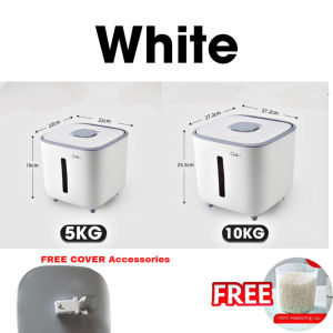 Storage  Grain Container Household Cereal Rice Bucket Insect and Moisture Proof Sealed Kitchen Organizer