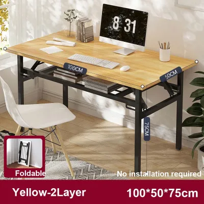 Sofya 120CM Foldable Table Foldable Banquet Writing Desk Computer study desk Banquet Buffet Folding Table Meja Lipat Dining Table 折叠桌
