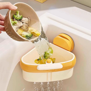 Suction Cup Sink Strainer Drain Basket for Kitchen Organization Rustproof Sponge Drying Rack Cooking Enthusiasts Tool
