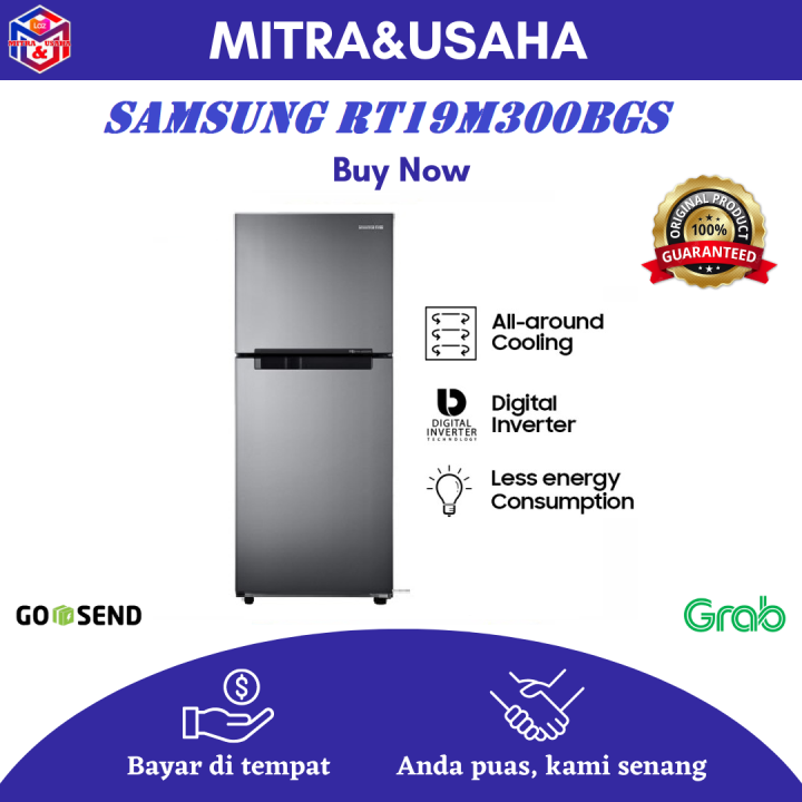 Kulkas SAMSUNG RT19M300BGS 2 Pintu (203 Liter) dengan All-around