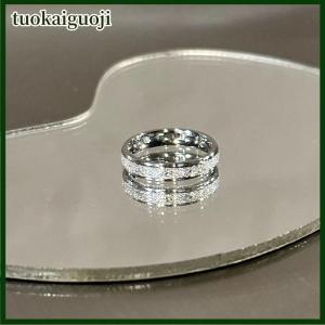 tuokaiguoji 2Pcs Fashion Shiny Geometric Couple Ring For Men Women Exquisite Daily Versatile Black White Ring Jewelry Accessories Gifts