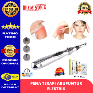 [ PROMO CUCI GUDANG ] Pen Akupuntur Elektrik Magnet Laser Therapy Original Tenaga Baterai Alat Terapi Kesehatan Pena Ajaib Smart Akupuntur Listrik Kaki Kepala Meridian Energy Pijat Refleksi Badan Pegal Massager Pen DF-618 Pulpen Electric Acupunture Modern