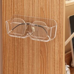 FXUP Punch-free Sun-glasses Display Holder Wall Mounted Wardrobe Decoration Glasses Storage Rack Sunglasses Shelf Portable Glass Showcase Desktop Bathroom Bedroom