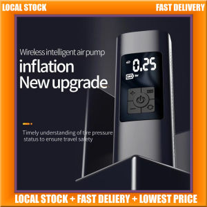 Portable Car Air Pump Inflator Compressor Tyre Pressure Measure Digital For Car Bike Motorcycle 6000mah